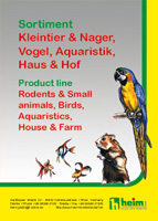 Hier gelangen Sie zu unserem Katalog fr Kleintier, Nager, Vogel, Aquaristik, Haus & Hof